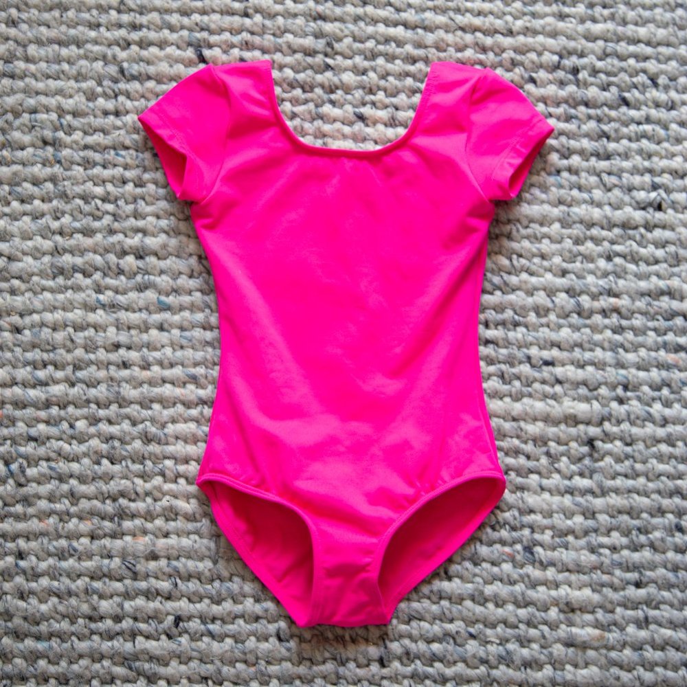 Bloch Hot Pink Dance Leotard, Size 2-4